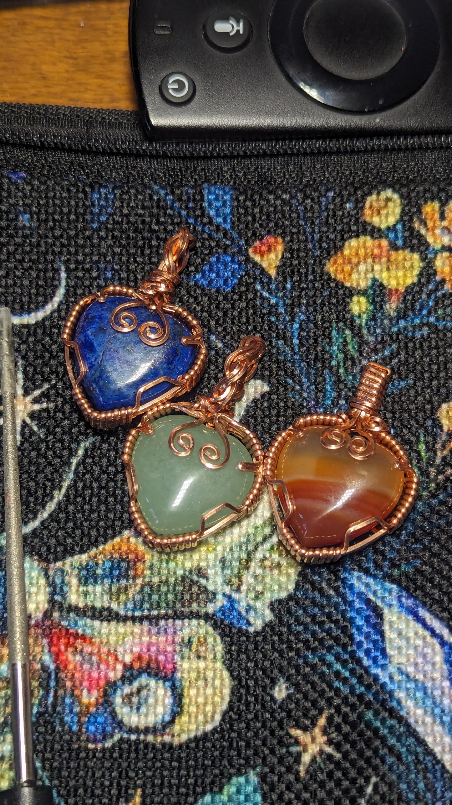 Gemstone Heart Pendant