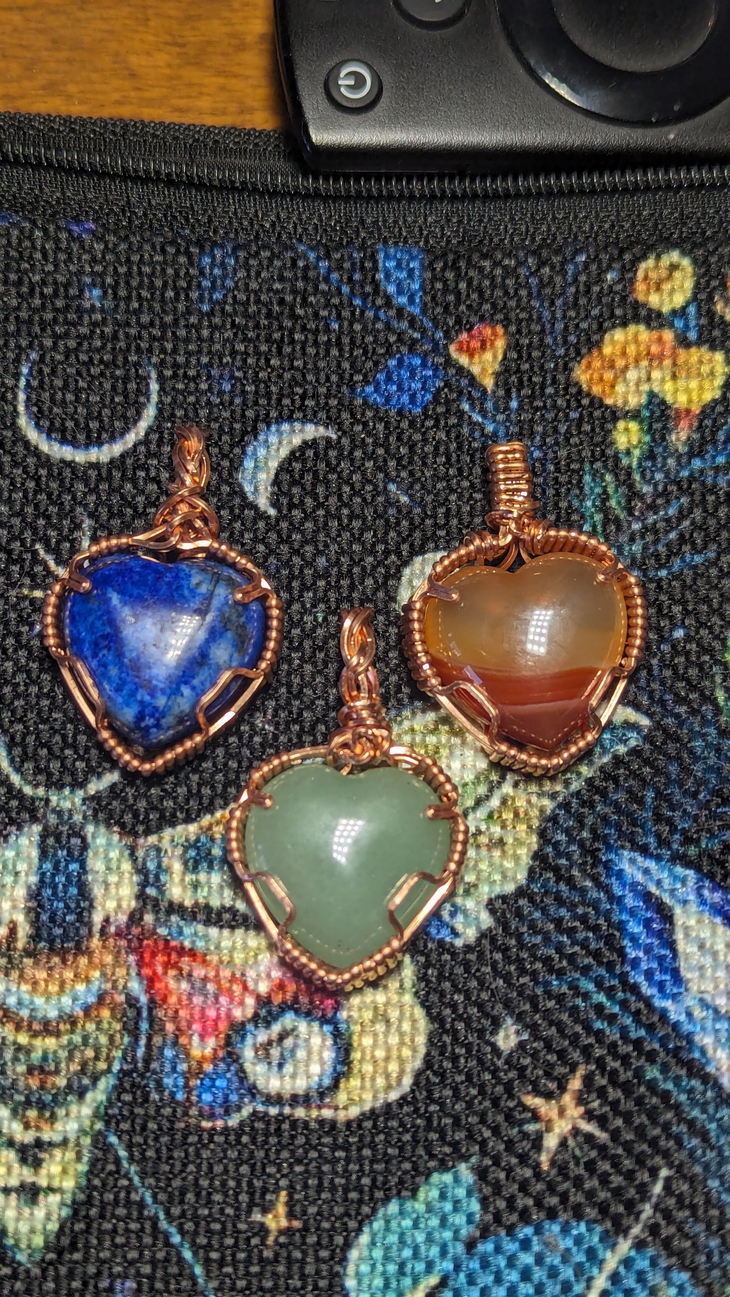 Gemstone Heart Pendant