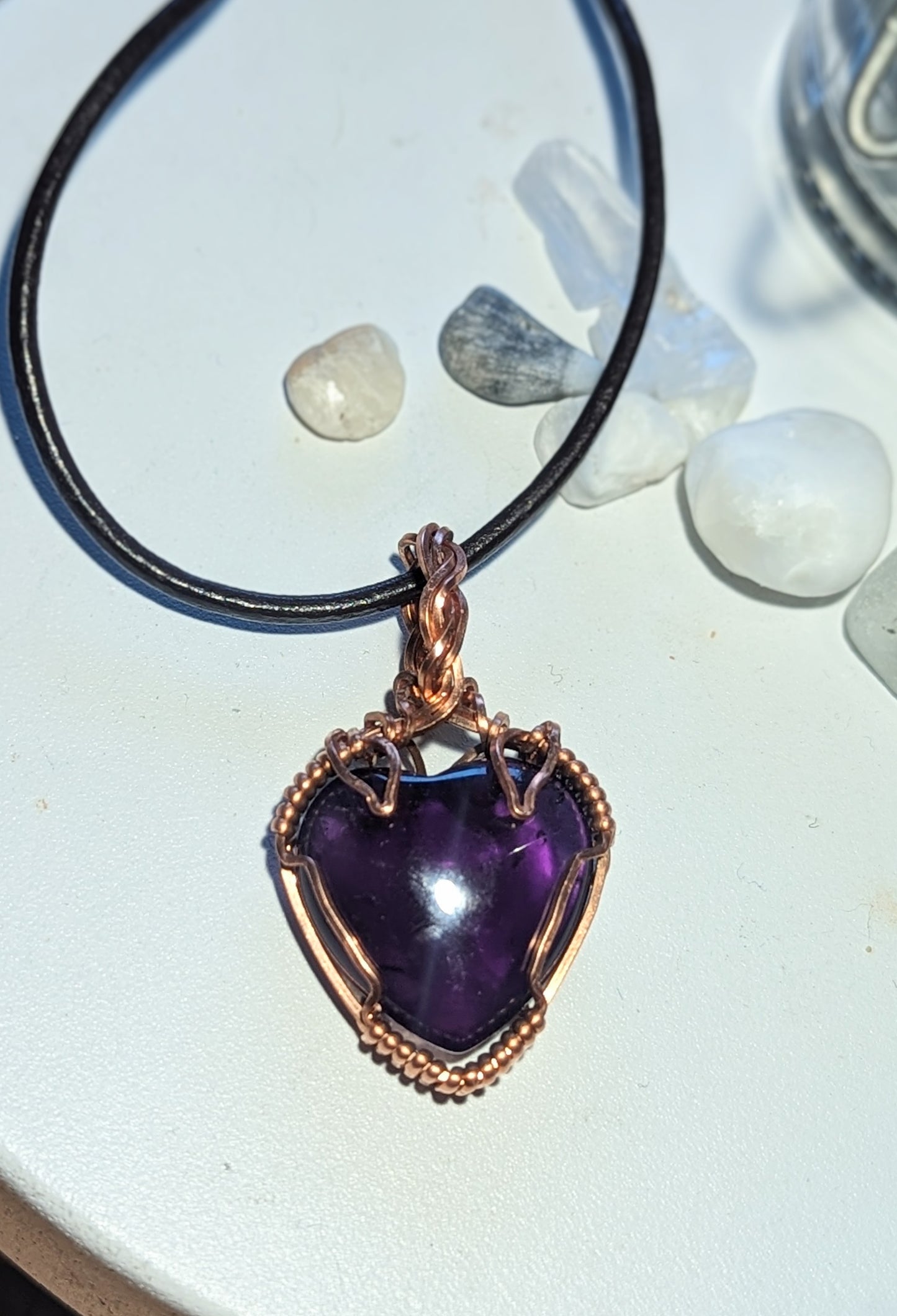 Gemstone Heart Pendant