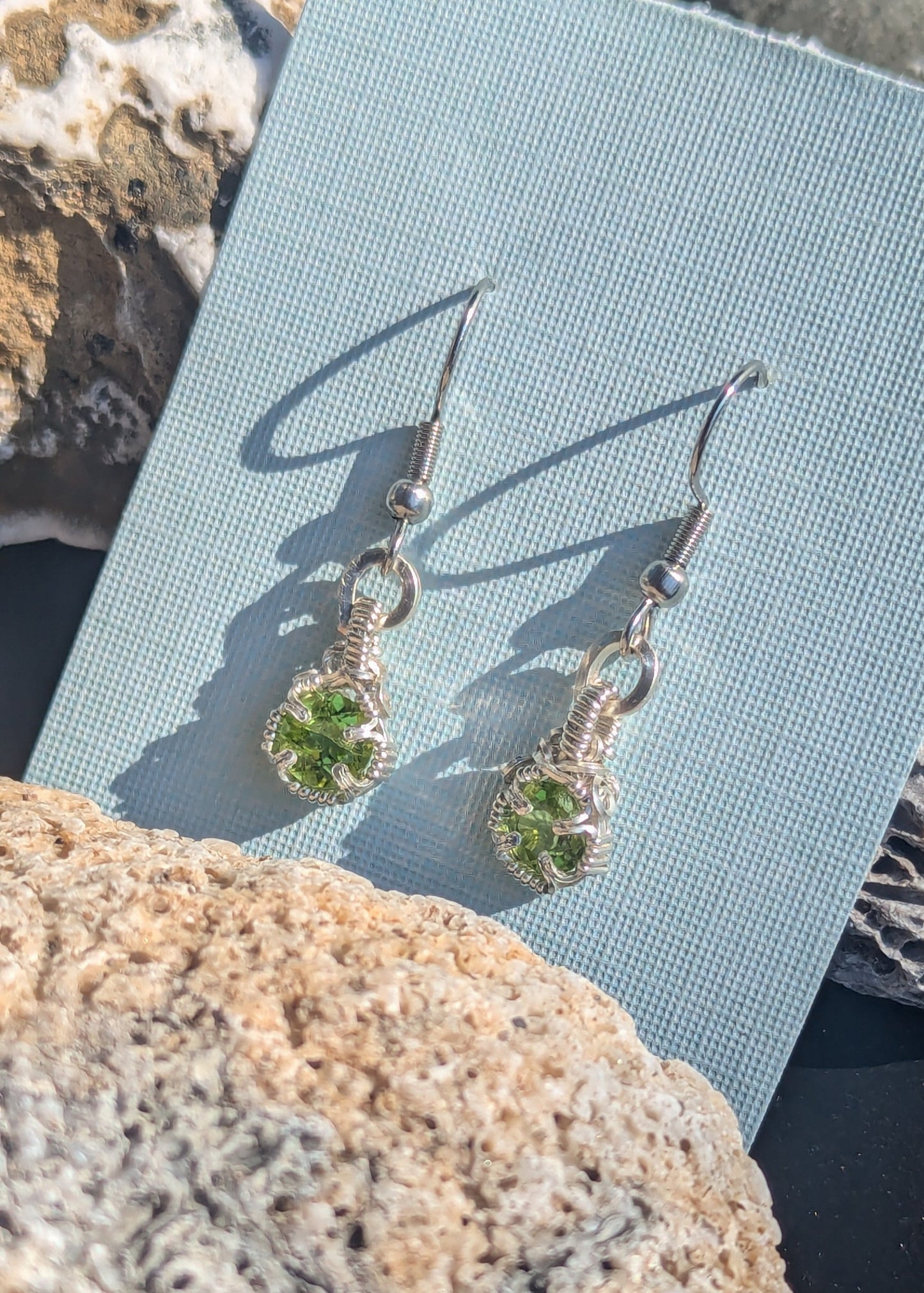 Sterling Silver Peridot earrings