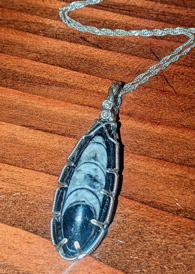 Orthoceras Fossil Pendant