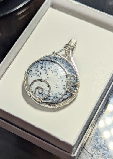Dendritic Opal in Sterling Silver