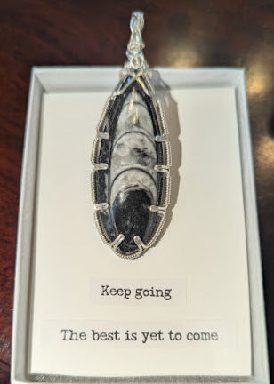 Orthoceras Fossil Pendant