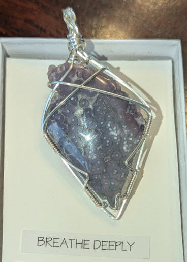 Grape Agate Pendant