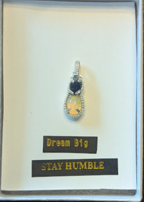 Sapphire & Opal Pendant