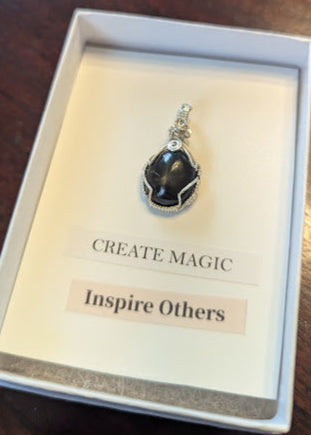 Black Star Diopside Pendant