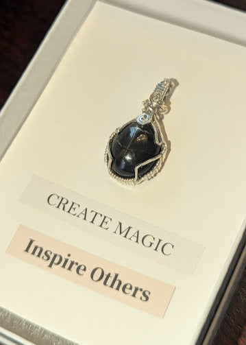 Black Star Diopside Pendant