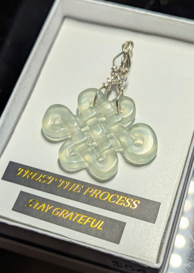 Carved Jade Knot Pendant