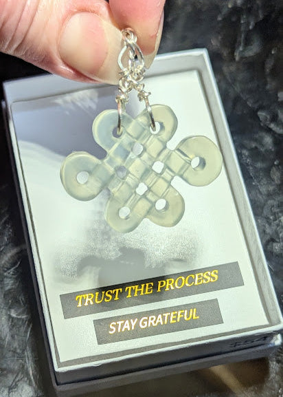 Carved Jade Knot Pendant