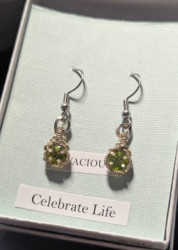 Sterling Silver Peridot earrings