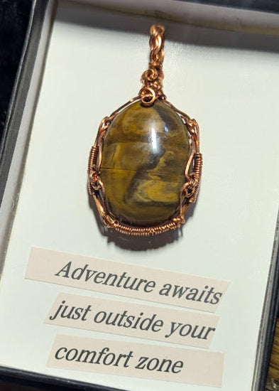 Oregon Jasper Copper Pendant