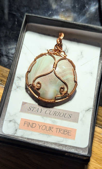 Shiva Shell Copper Pendant