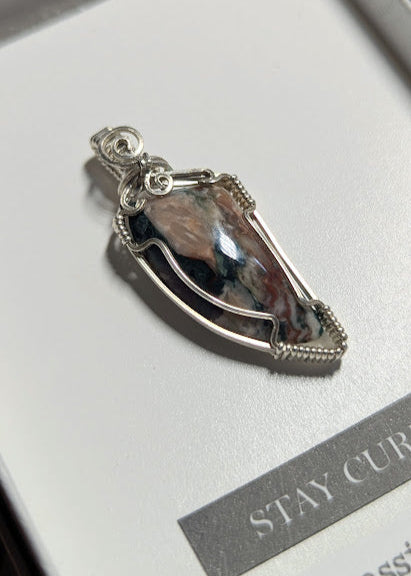 Idaho Sunset Jasper Sterling Silver Pendant