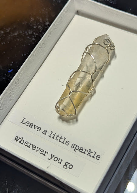 Quartz point Silver Pendant
