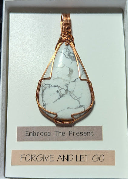 Howlite Copper Pendant