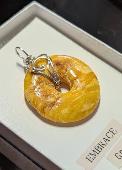 Baltic Amber Donut Pendant