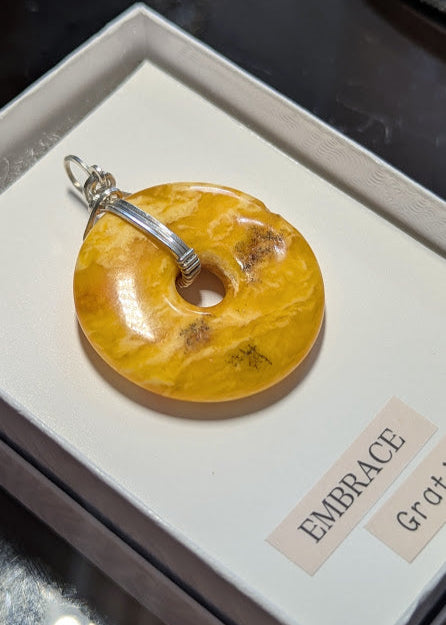 Baltic Amber Donut Pendant