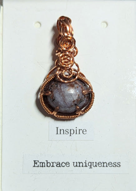 Indian Star Ruby Copper Pendant