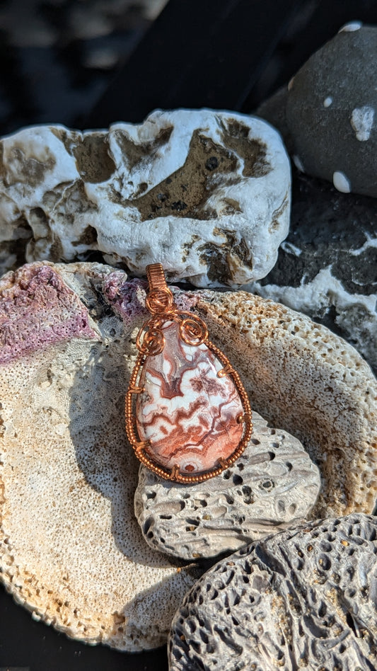 Rosetta Jasper Copper Pendant