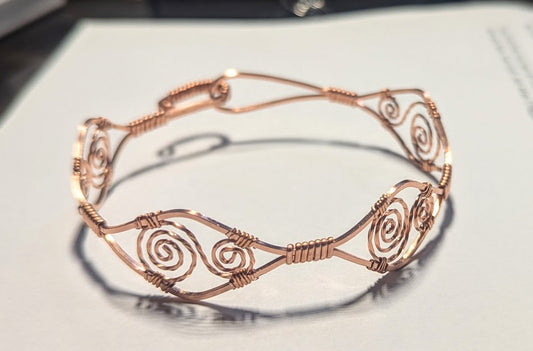 Copper Bangle Bracelet