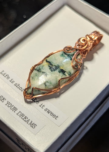 Mariposite Copper Pendant