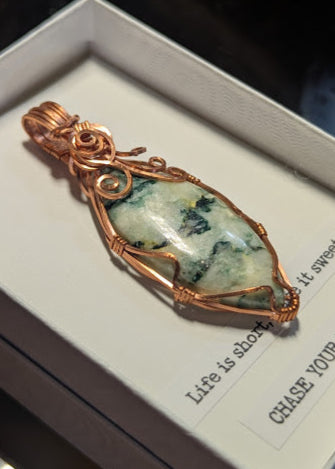 Mariposite Copper Pendant