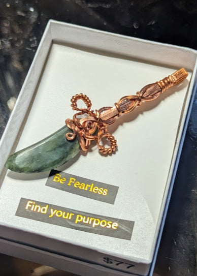 Jade Blade Fairy Sword Pendant