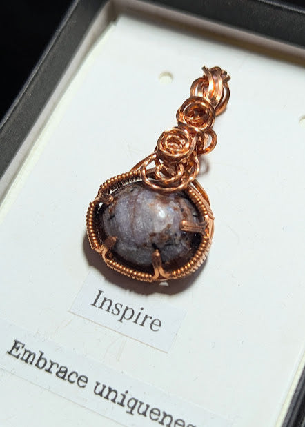 Indian Star Ruby Copper Pendant
